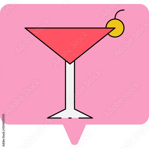 Drinking single icon vector illustration