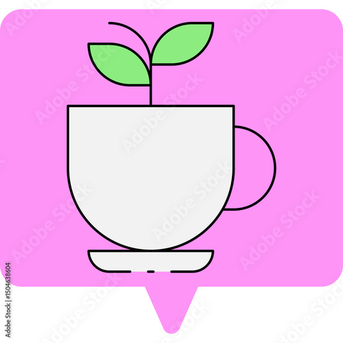 Tea single icon vector illustration