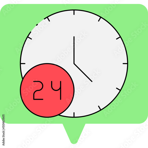 Time single icon vector illustration