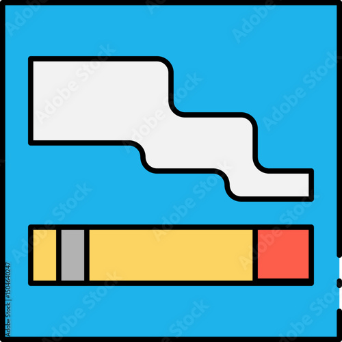 Smoke single icon vector illustration