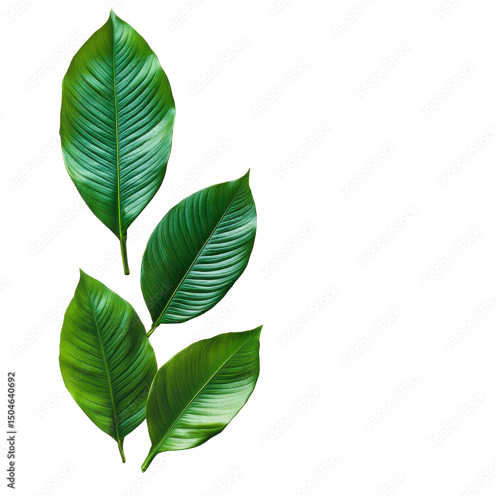 Fresh green leave, A single fresh green leaf showcasing its rich color and intricate vein patterns, isolated on transparent background Fresh green leave, A single fresh green leaf showcasing its rich color and intricate vein patterns, isolated on transparent background