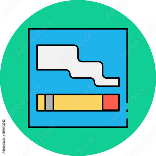 Smoke single icon vector illustration