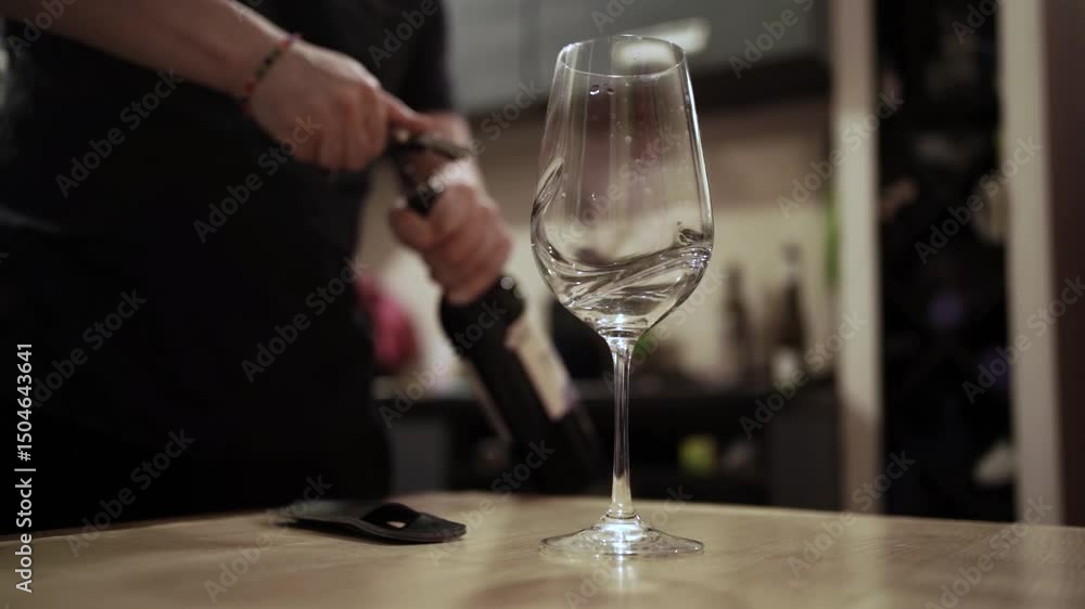 Pouring Red Wine into a Glass and Drinking — Sophisticated Wine Tasting Moment Pouring Red Wine into a Glass and Drinking — Sophisticated Wine Tasting Moment