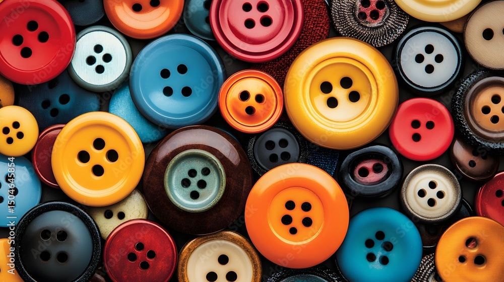 Colorful Sewing Buttons Background Texture Colorful Sewing Buttons Background Texture