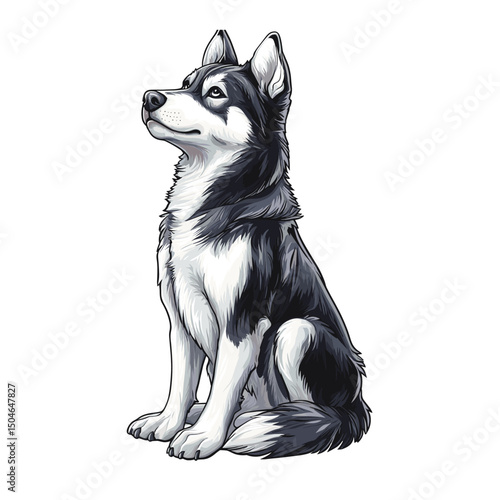 siberian husky dog