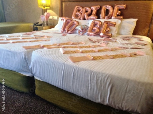 Bachelorette Party Surprise Hotel Room Setup