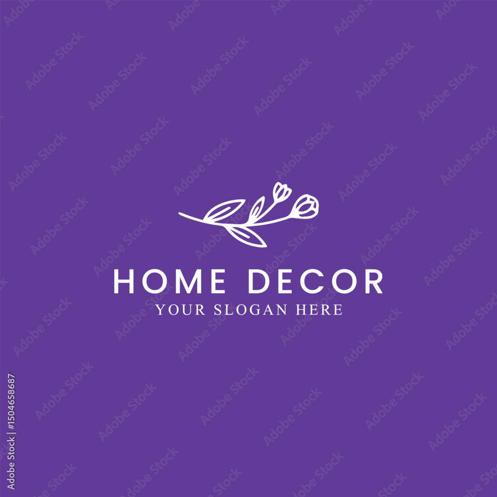 Fototapeta premium home craft and home decor logo design vector