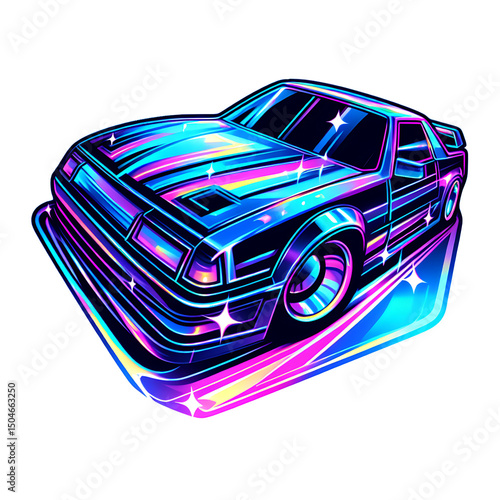retro car vector illustration