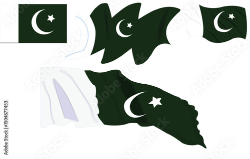 pakistan national flags sets. Pakistan flag bundle. 14th august 