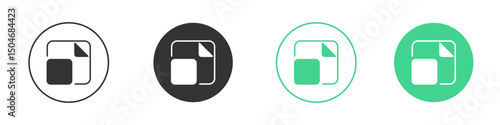 Window Minimize icon Minimal Flat Line Vector Icon Set.