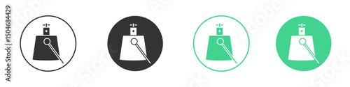 Windsock icon Minimal Flat Line Vector Icon Set.
