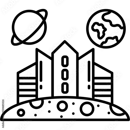Space colonization Icon