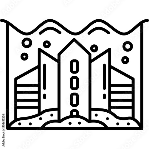 Underwater city Icon