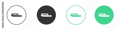 Tape icon Minimal Flat Line Vector Icon Set.