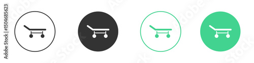 Stretcher icon Minimal Flat Line Vector Icon Set.