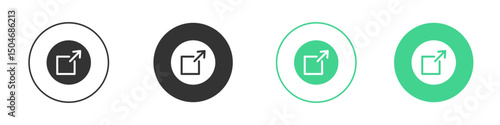 Share icon Minimal Flat Line Vector Icon Set.