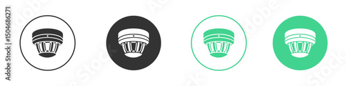 Sensor smoke icon Minimal Flat Line Vector Icon Set.