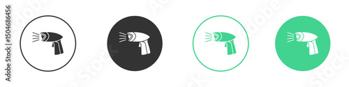 Scanner gun icon Minimal Flat Line Vector Icon Set.
