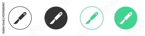 Scalpel icon Minimal Flat Line Vector Icon Set.
