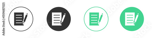 Register icon Minimal Flat Line Vector Icon Set.