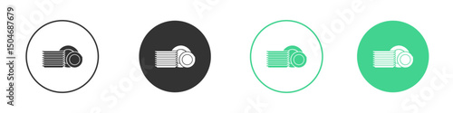 Plates icon Minimal Flat Line Vector Icon Set.