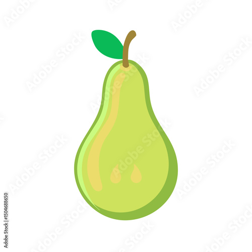 pear isolated on white