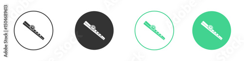 Kazoo icon Minimal Flat Line Vector Icon Set.
