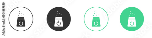 Humidifier icon Minimal Flat Line Vector Icon Set.