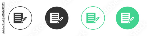 History icon Minimal Flat Line Vector Icon Set.