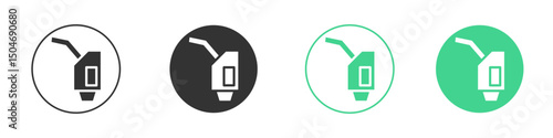 Fuel icon Minimal Flat Line Vector Icon Set.