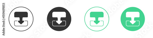 Diagram next icon Minimal Flat Line Vector Icon Set.