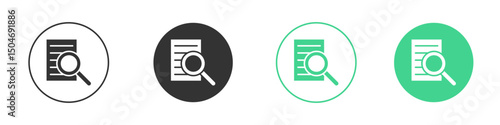 Defining icon Minimal Flat Line Vector Icon Set.