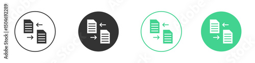 Compare icon Minimal Flat Line Vector Icon Set.