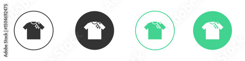 Clean Clothes icon Minimal Flat Line Vector Icon Set.