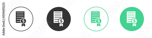 Bonds icon Minimal Flat Line Vector Icon Set.