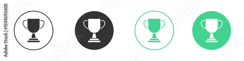 Award icon Minimal Flat Line Vector Icon Set.