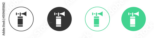 Air horn icon Minimal Flat Line Vector Icon Set.