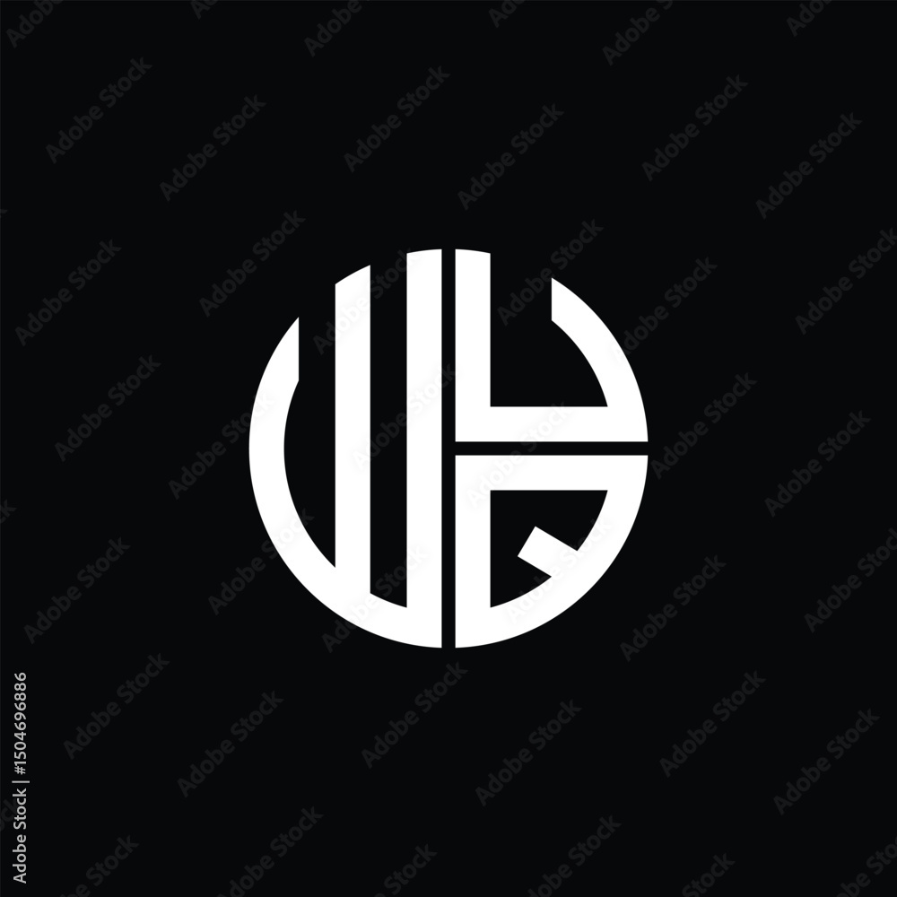 WUQ logo WUQ icon WUQ monogram WUQ letter minimalist Circle flat Unique modern abstract logo design. WUQ logo WUQ icon WUQ monogram WUQ letter minimalist Circle flat Unique modern abstract logo design.