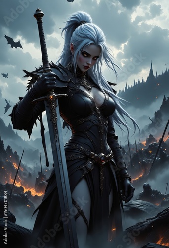 Video Game cover art, artistic look for game concept, action and adventure games.