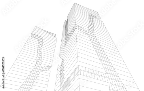 modern office buildings