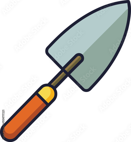 Gardening Trowel Icon Illustration Tool