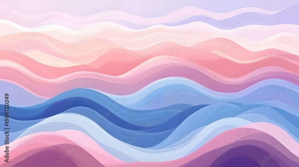 Abstract Pastel Wave Background Soft Pink Blue Purple Abstract Pastel Wave Background Soft Pink Blue Purple