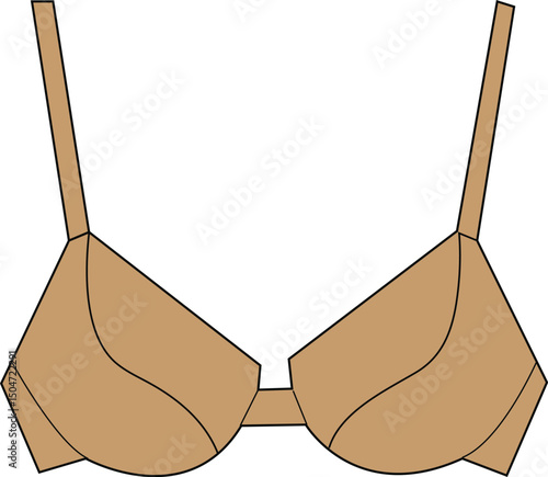 Title: Brown Bra Icon