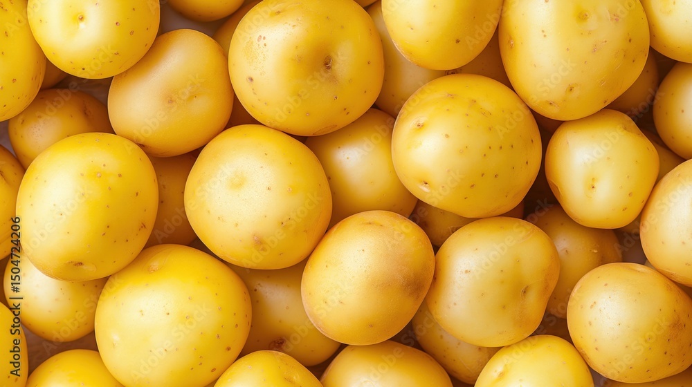 clean yellow potatoes with smooth skin, ideal for recipes and natural food themes. Golden yellow potatoes close-up view
clean yellow potatoes with smooth skin, ideal for recipes and natural food themes. Golden yellow potatoes close-up view