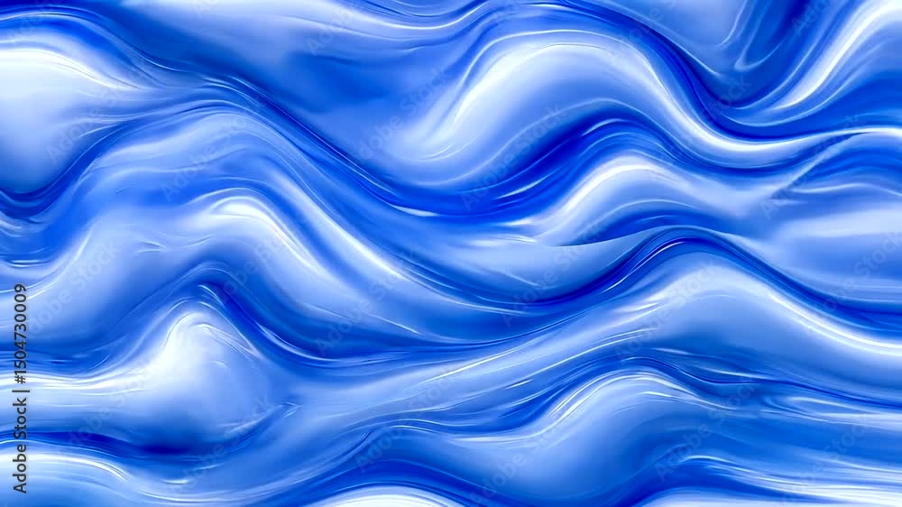 Abstract blue and white flowing pattern creates a serene, water-like visual with undulating lines and soft gradients Abstract blue and white flowing pattern creates a serene, water-like visual with undulating lines and soft gradients