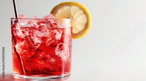 Wallpaper Mural Refreshing Cocktail with Garnish on a White Background Torontodigital.ca