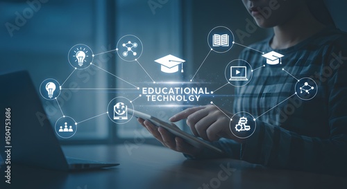 Educational Technology Concept – Digital Learning Tools and Modern Classroom Innovation