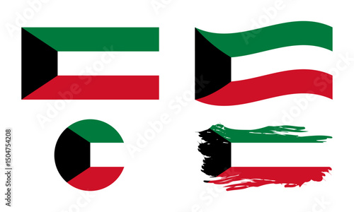 UAE flag in different shapes