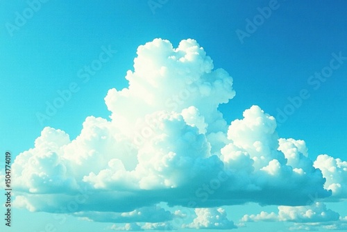 Watercolor cloud scape; blue green white hues; fringe, stain, blob effects Abstract art , vibrant, visual