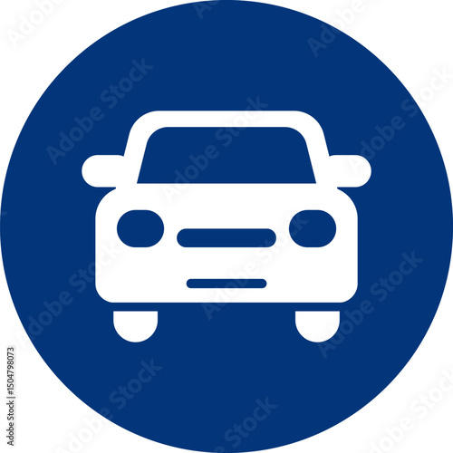 Vector of Car stoppage. Bus stop icon. Tour and travel. Tourism and travelling. Car travel. Travel by car. Road trip. Time to travel, tourism, summer holiday.